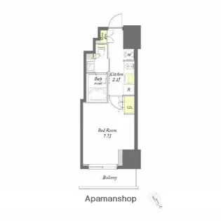 プライムメゾン門前仲町【13階】の間取り