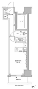 ザ・パークハビオ日本橋茅場町【4階】の間取り