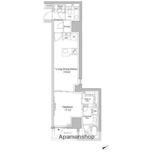 ザ・パークハビオ日本橋茅場町【3階】の間取り