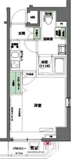 ハーモニーレジデンス東京イースト002【4階】の間取り