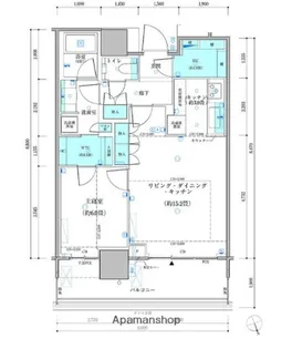 パークタワー勝どき ミッド棟【25階】の間取り