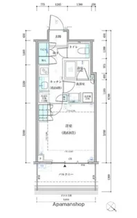 パークタワー勝どき サウス棟【11階】の間取り