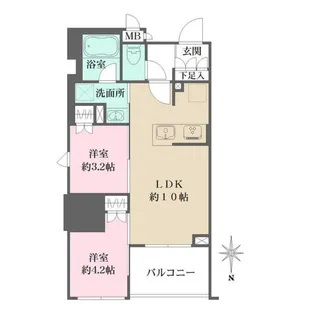 ルフォンプログレ元浅草マークス【12階】の間取り