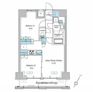 プレディアコート森下テラス【6階】の間取り