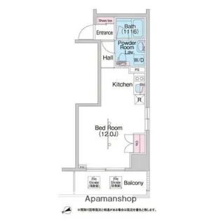 コンフォリア浅草駒形【9階】の間取り