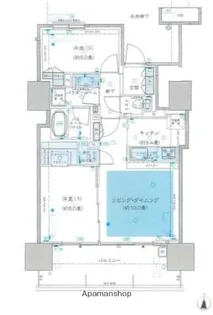 ザ・グランアルト錦糸町【8階】の間取り
