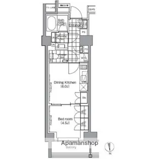 パークハビオ門前仲町【13階】の間取り
