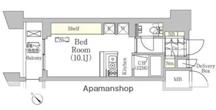 メゾンカルム日本橋馬喰町【10階】の間取り