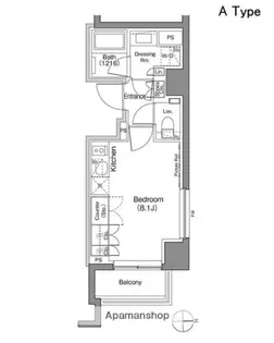 ザ・パークハビオ上野御徒町【2階】の間取り