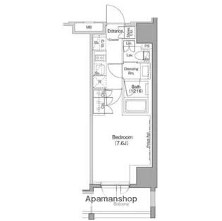 ザ・パークハビオ木場【9階】の間取り