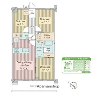 NーSTAGE船堀【2階】の間取り