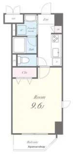 ディライトコート(東京)【6階】の間取り