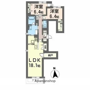 シャーメゾン925浅草橋【1階】の間取り