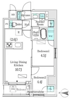 ASMACI MAISON両国Ⅰ【7階】の間取り