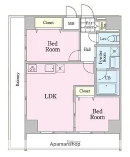 レヴァンテ浅草【12階】の間取り