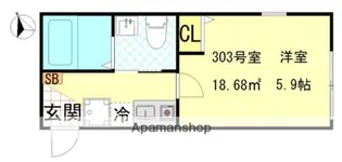 NEST HIRAI【1階】の間取り