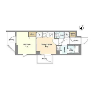 ドゥーエ曳舟2【3階】の間取り