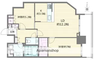 パークハウス清澄白河タワー【28階】の間取り