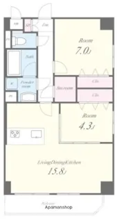 エスペランサ7【4階】の間取り