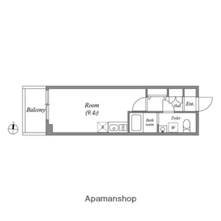 クオリタス押上業平【2階】の間取り