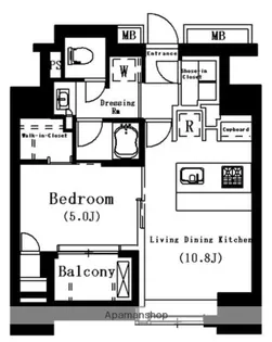 パークリュックス月島【2階】の間取り