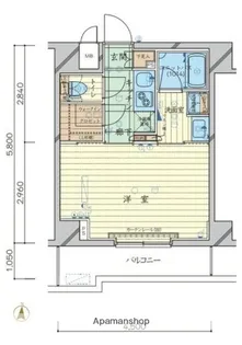 ルーブル亀戸天神前【4階】の間取り