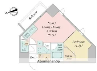 GRANDE SKY一之江【10階】の間取り