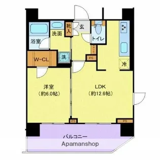 ジェノヴィア南千住Ⅵスカイガーデン【5階】の間取り