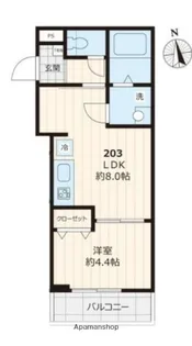 CARTE BLANCHE HIKIFUNE【2階】の間取り