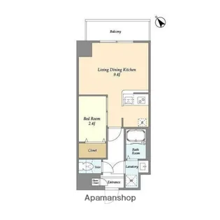 アルファコート曳舟【6階】の間取り