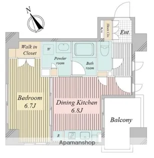 アクティ東仲通り【8階】の間取り