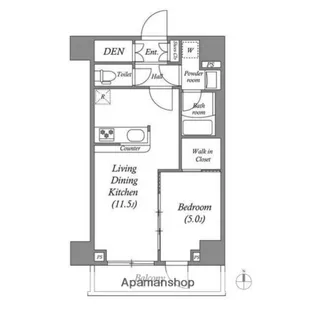 GENOVIA本所吾妻橋SKYGARDEN【4階】の間取り