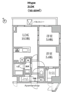 レジディア日本橋馬喰町Ⅱ【11階】の間取り