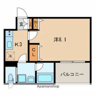 ALVINESS KEI【4階】の間取り