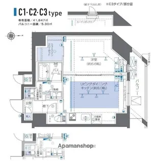 ZOOM秋葉原【3階】の間取り