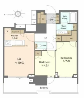 晴海フラッグ サンビレッジ T棟(HARUMI FLAG)【9階】の間取り