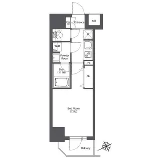 BPRレジデンス門前仲町【11階】の間取り