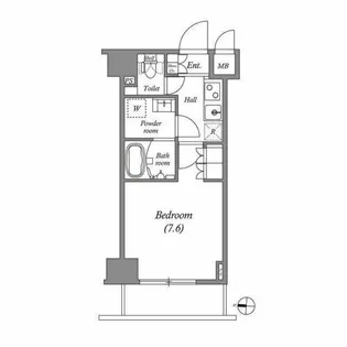 GRAN PASEO両国 NORTH【6階】の間取り