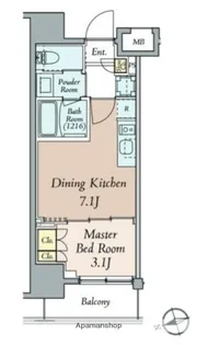 クレストコート本郷三丁目【10階】の間取り