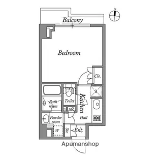 レジデンス清澄白河スクエア【4階】の間取り