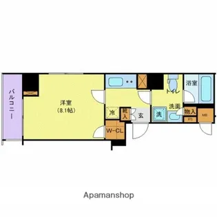 ALTERNA銀座【7階】の間取り