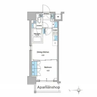 ルフォンプログレ門前仲町マークス【2階】の間取り