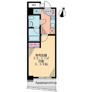 物件名登録なし【4階】の間取り