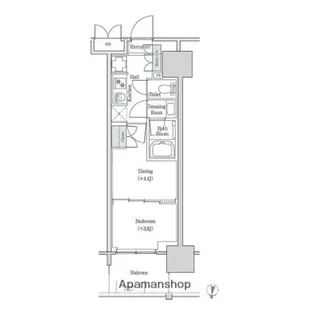 ブルックサイドレジデンス木場【3階】の間取り