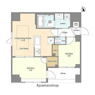 MODIER GINZA EAST【10階】の間取り