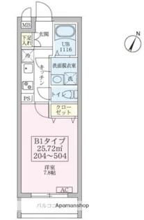 リブレスト篠崎【4階】の間取り