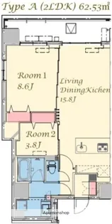 スプランディッド上野NORTH【2階】の間取り