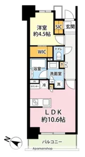 パークリュクス日本橋【7階】の間取り