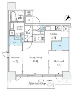 サンライズ茅場町【2階】の間取り