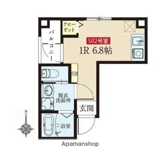 アイミング森下【5階】の間取り